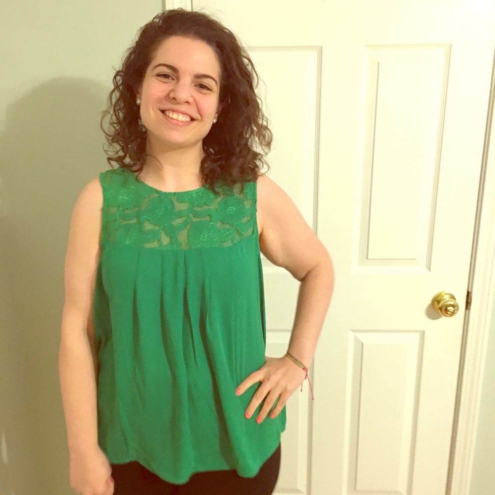 Eden Society lace sleeveless blouse